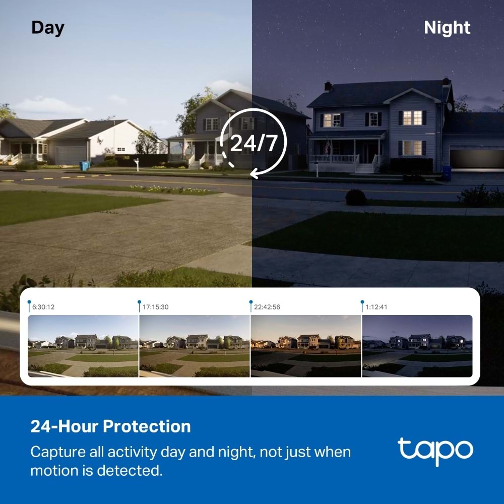 Tapo TC92 KIT 4K 8MP 360° AI Wi-Fi Güneş Enerjili Güvenlik Kamerası