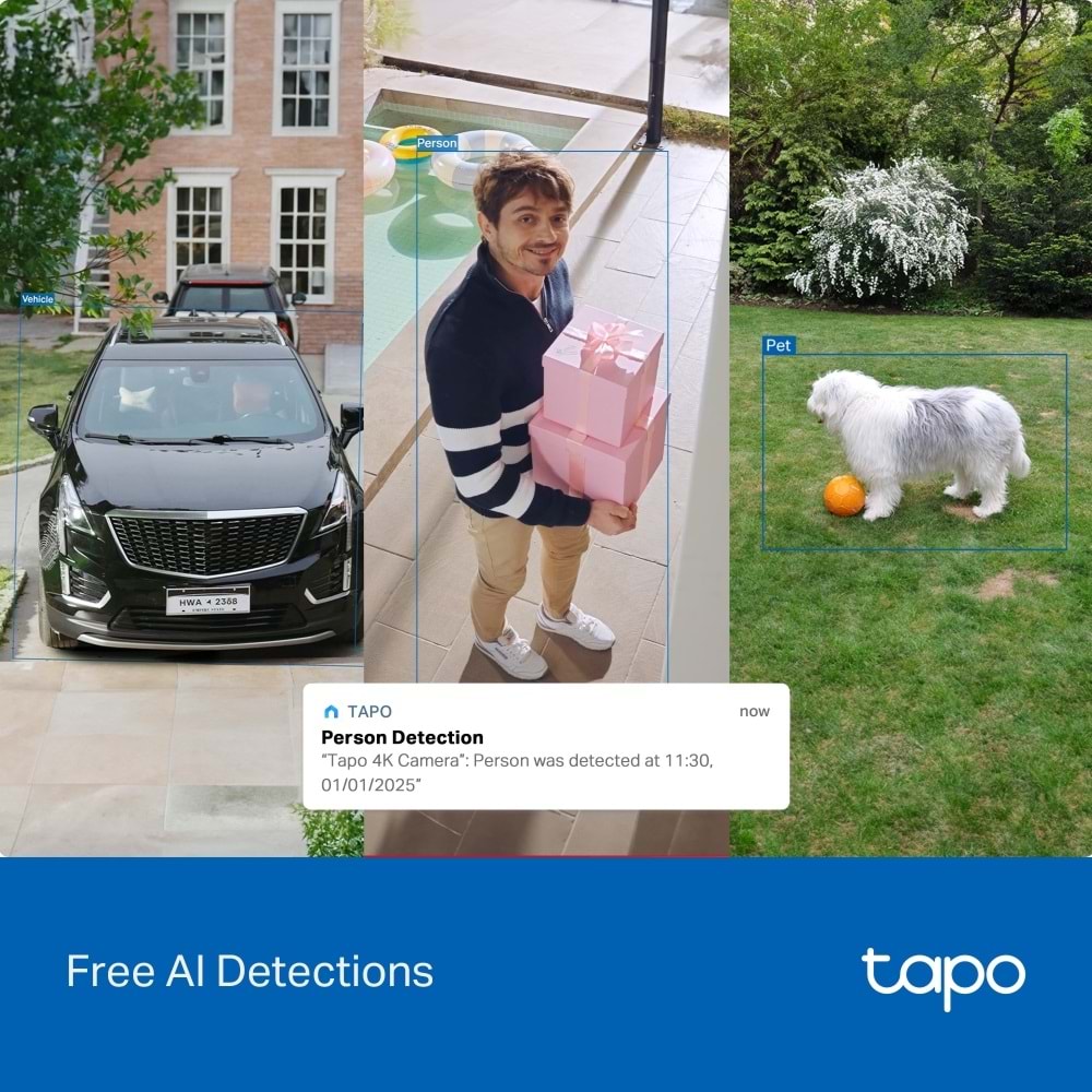 Tapo TC92 KIT 4K 8MP 360° AI Wi-Fi Güneş Enerjili Güvenlik Kamerası