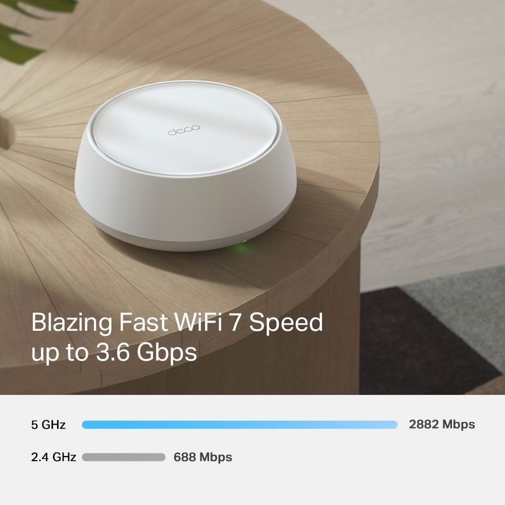 Deco BE22 2 pack Wi-fi 7 Mesh Sistemi Be3600 Mbps Fiber Uyumlu Çift Bant Menzil Genişletici