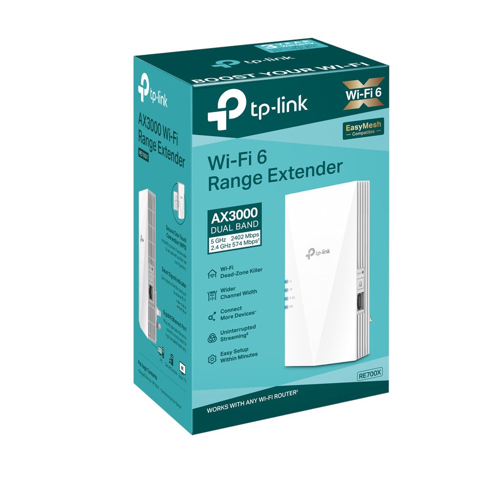 TP-Link RE700X AX3000 Mesh Wi-Fi 6 Menzil Genişletici