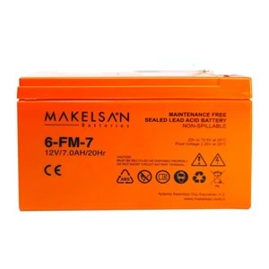 Makelsan 12V 7Ah Bakımsız Kuru Akü 6-FM-7