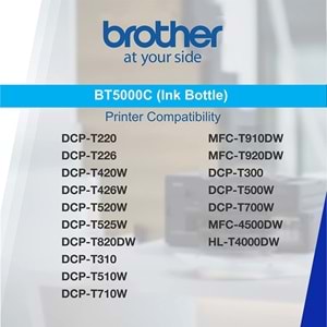 Brother BT5000C Mavi Orjinal Kartuş DCP-T300,DCP-T500W,DCP-T800W
