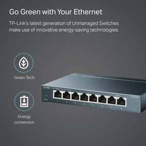 TP-Link TL-SG108 8 Port 10/100/1000 Qos Destekli Switch