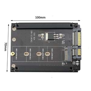 B+M Key M.2 NGFF SSD To 2.5 Sata HDD Harddisk Kutusu