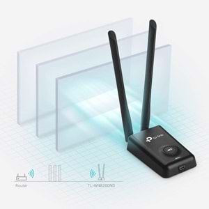 TP-Link TL-WN8200ND N300 Mbps Yüksek Güçlü Kablosuz USB Adaptör