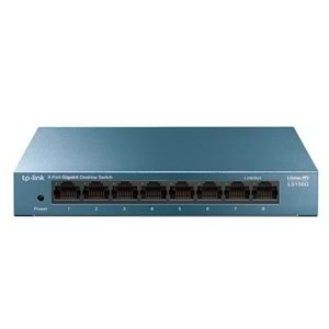 TP-Link LS108G 8-Port 10/100/1000 Mbps Gigabit Ethernet Switch, 8 Bağlantı Noktası