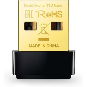 TP-Link Archer T2U Nano AC600 Mbps Nano Kablosuz USB Adaptör