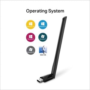 TP-Link Archer T2U Plus AC600 Mbps Kablosuz Dual-Band USB Adaptör