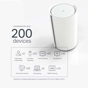 Deco X73-DSL (1-pack) AX5400 Mbps VDSL Tüm Ev Mesh Wi-Fi 6 Modem Router ( 1’li Paket )