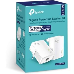 TP-Link TL-PA7017 KIT AV1000 Gigabit Powerline Starter Kit ( Powerline Adaptör )