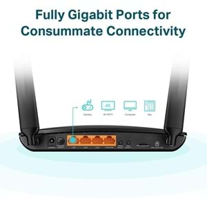 TP-Link Archer MR600, 4G+ Cat6 AC1200 Mbps Wireless Dual-Band Gigabit Router