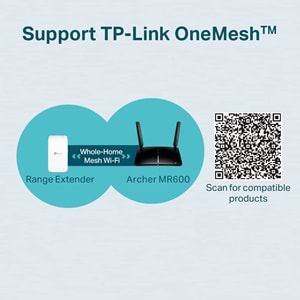TP-Link Archer MR600, 4G+ Cat6 AC1200 Mbps Wireless Dual-Band Gigabit Router