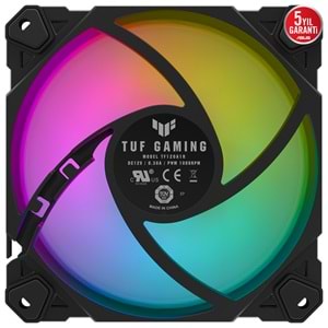 Asus TUF GAMING TF120 ARGB Soğutucu Kasa Radyatör Fanı Siyah Adreslenebilir ARGB120M Siyah