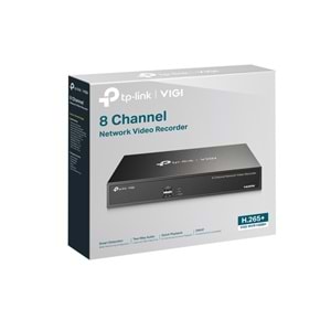 VIGI NVR1008H (v2) 8 Kanal NVR Kayıt Cihazı (H.265+4K 2CH 8MP-8CH 2MP)