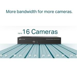 VIGI NVR1016H 16 Kanal NVR Kayıt Cihazı H.265+ 4K