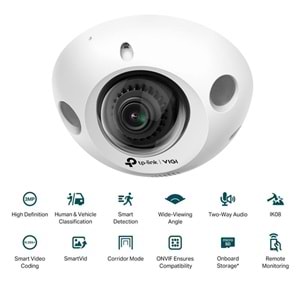 VIGI C230I Mini 2.8mm 3MP IR Mini Dome IP Güvenlik Kamerası (1/2.8