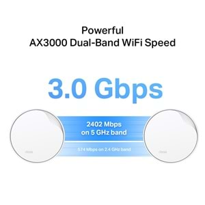 Deco X50-POE 2 Pack AX3000 PoE Destekli Tüm Ev Mesh Wi-Fi 6 Sistemi ( 2’li Paket )