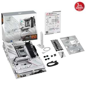 Asus ROG STRIX B850-A GAMING Wi-Fi 8000 MHz (OC) DDR5 Soket AM5 M.2 HDMI DP ATX Anakart