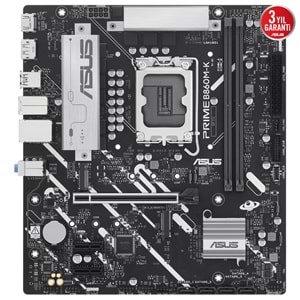 Asus PRIME B860M-K Intel LGA1851 DDR5 mATX 8800 Dp Hdmı Anakart
