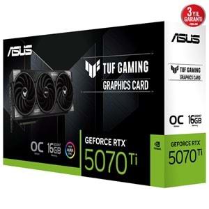 Asus TUF-RTX5070TI-O16G-GAMING 16GB 256Bit GDDR7 DP/HDMI PCI 5.0 Ekran Kartı