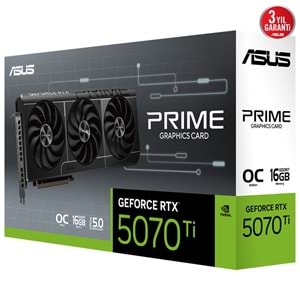Asus PRIME-RTX5070TI-O16G 16GB 256Bit GDDR7 DP/HDMI PCI 5.0 Ekran Kartı