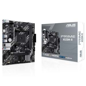 Asus PRIME A520M-R AMD A520 5100 MHz (OC) DDR5 Soket AM4 mATX Anakart