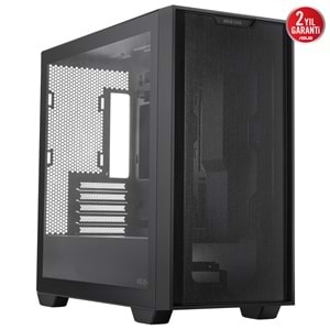 Asus A21 Temperli Cam USB 3.0 mATX Mesh Siyah Mid Tower Kasa