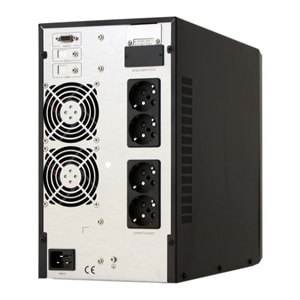 DotVolt 3 KVA / 2700 W LCD Tower Online Güç Kaynağı UPS 6 x 7A