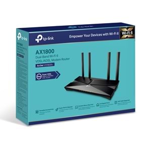TP-Link Archer VX1800V Wi-Fi 5 GHz 1201 Mbps Modem Router
