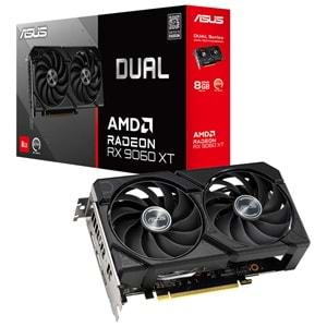 Asus DUAL-RX9060XT-8G 8GB GDDR6 128Bit DP/HDMI PCI 5.0 Ekran Kartı