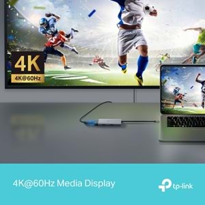 TP-Link UH5020C Type C Port 5'i Bir Arada Usb-c Hub Gri
