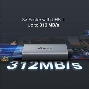 TP-Link UA440C Usb 3.0 Type-c - Sd Ve Microsd 4.0 Kart Okuyucu