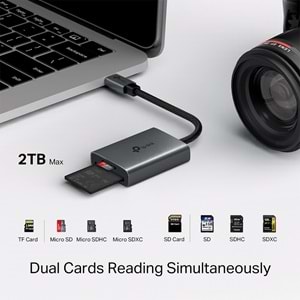 TP-Link UA440C Usb 3.0 Type-c - Sd Ve Microsd 4.0 Kart Okuyucu