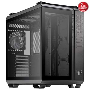 Asus TUF GAMING GT502 PLUS TG 4X A-RGB Fanlı Panaromik Temperli Cam Siyah ATX Gaming Kasa