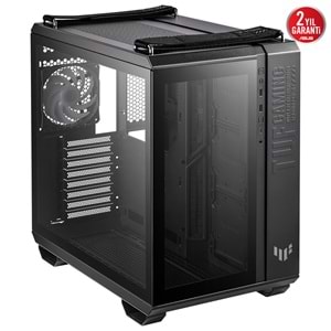 Asus TUF GAMING GT502 PLUS TG 4X A-RGB Fanlı Panaromik Temperli Cam Siyah ATX Gaming Kasa