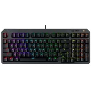 Asus TUF GAMING K3 RD/TR Gen II Red Switch Kablolu Türkçe RGB Optik Mekanik Gaming Klavye