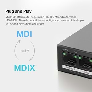 Mercusys MS110P 10 Port Desktop Switch