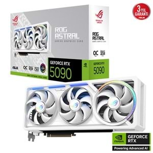 Asus ROG-ASTRAL-RTX5090-O32G-WHITE 32GB 512Bit GDDR7 DP/HDMI PCI 5.0 Ekran Kartı