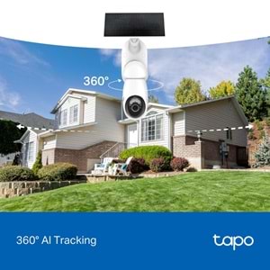 Tapo TC92 KIT 4K 8MP 360° AI Wi-Fi Güneş Enerjili Güvenlik Kamerası