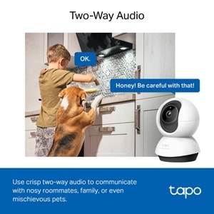 Tapo TC72 2K 4MP QHD Yapay Zekalı Wi-Fi Güvenlik Kamerası (Pan/Tilt)
