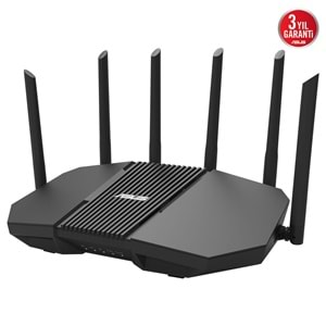 Asus RT-BE90U BE9400 Tri-Band Wi-Fi 7 4x2.5G AiMesh Genişletilebilir VPN Router
