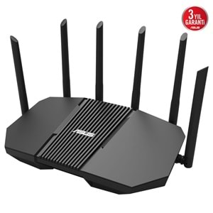 Asus RT-BE90U BE9400 Tri-Band Wi-Fi 7 4x2.5G AiMesh Genişletilebilir VPN Router