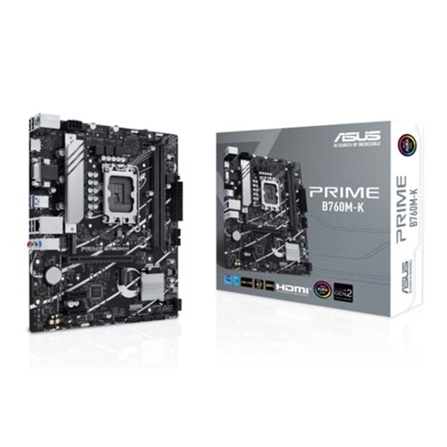 Asus PRIME B760M-K Intel B760 8000 MHz (OC) DDR5 Soket 1700 mATX Anakart