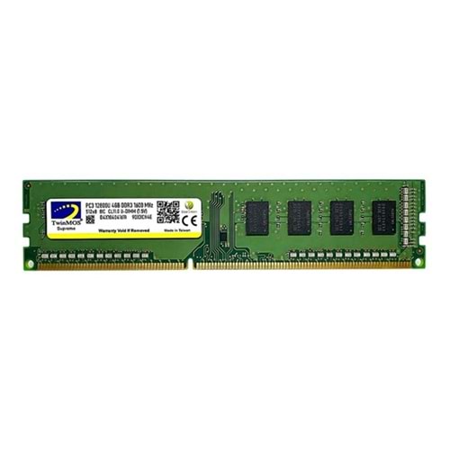 Twinmos 4 GB DDR3 1600 MHz CL11 Ram MDD34GB1600D