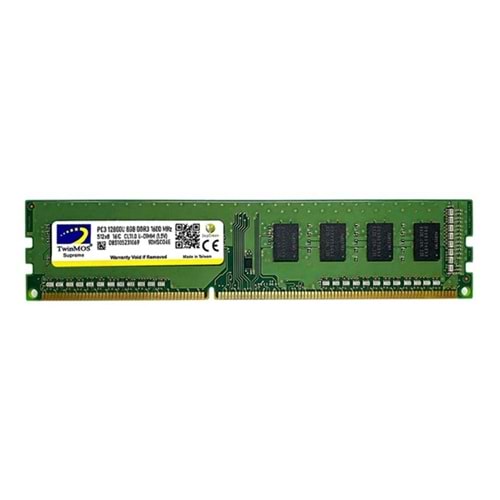Twinmos 8 GB DDR3 1600 MHz CL11 Ram MDD38GB1600D