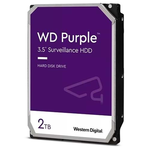 WD Purple 2 TB 5400 64 MB Güvenlik Diski WD23PURZ