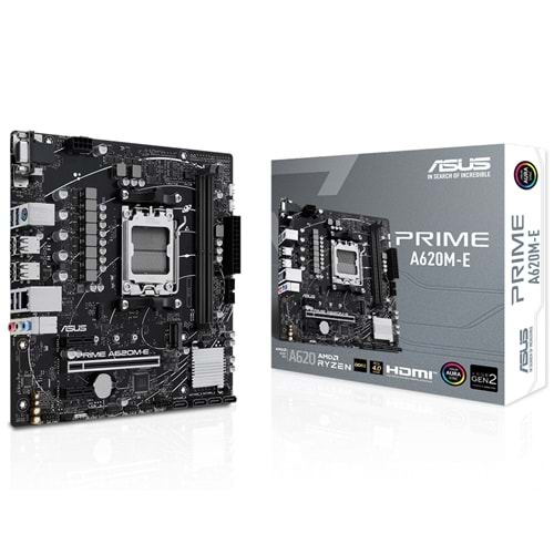Asus PRIME A620M-E AMD A620 6400 MHz (OC) DDR5 Soket AM5 mATX Anakart