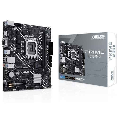Asus PRIME H610M-D Intel H610 5600 MHz DDR5 Soket 1700 mATX Anakart