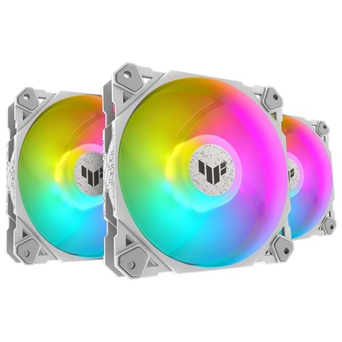 Asus TUF GAMING TF120 ARGB 3IN1 Soğutucu Kasa Radyatör Fanı Adreslenebilir ARGB120MM Beyaz