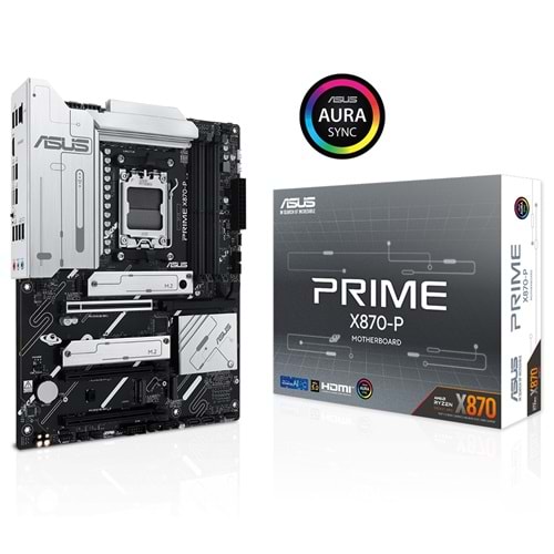 Asus PRIME X870-P AMD X870 DDR5 M.2 HDMI/USB PCIe 5.0 Anakart